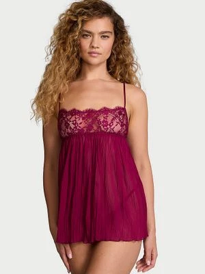 Very Sexy Halka i stringi Lace Pleated Babydoll Victoria's Secret