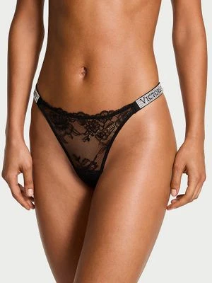 Very Sexy Stringi koronkowe z błyszczącymi paskami Shine Strap Victoria's Secret