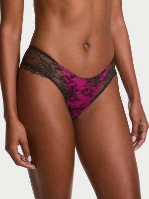 Very Sexy Majtki koronkowe Overlay Cheeky Victoria's Secret Różowy