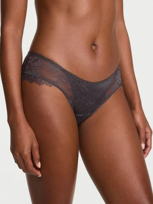 Very Sexy Majtki koronkowe Overlay Cheeky Victoria's Secret Szary