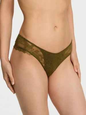 Very Sexy Majtki koronkowe Overlay Cheeky Victoria's Secret Zielony