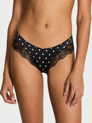 Very Sexy Majtki z koronką na krawędziach i wysoko wyciętymi nogawkami Lace-Trim Cheeky Victoria's Secret