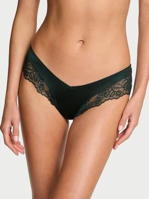 Very Sexy Majtki z koronką na krawędziach i wysoko wyciętymi nogawkami Lace-Trim Cheeky Victoria's Secret