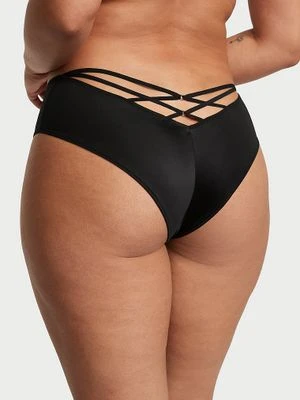 Very Sexy Majtki z paseczkami z tyłu i wysoko wyciętymi nogawkami Strappy-Back Cheeky Victoria's Secret