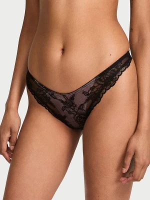 Very Sexy Stringi koronkowe Overlay Victoria's Secret Różowy