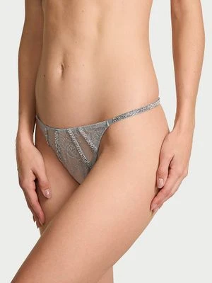 Very Sexy Stringi koronkowe z błyszczącymi paskami Gradient Shine Strap Victoria's Secret