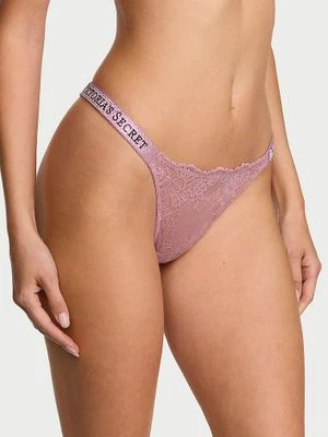 Very Sexy Stringi koronkowe z błyszczącymi paskami Shine Strap Victoria's Secret