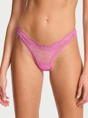 Very Sexy Stringi koronkowe z wysoko wyciętymi nogawkami Rose Lace Victoria's Secret