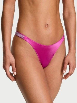 Very Sexy Stringi z błyszczącymi paskami Shine Strap Victoria's Secret Różowy