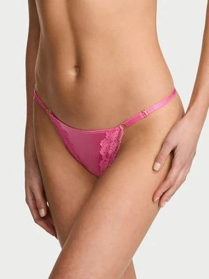 Very Sexy Stringi z koronką z regulowanymi paskami Lace-Trim V-String Victoria's Secret