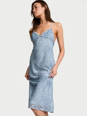 Very Sexy Sukienka żakardowa midi Denim Victoria's Secret