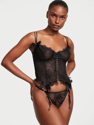 Very Sexy Top gorsetowy i stringi VS Archives Rose Victoria's Secret