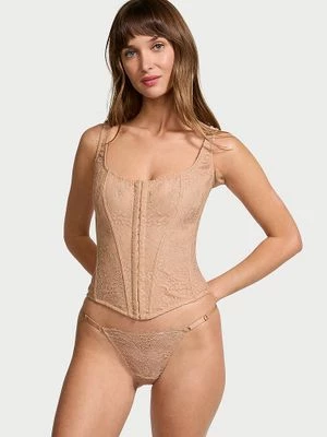 Very Sexy Top gorsetowy koronkowy i stringi Classic Lace Victoria's Secret