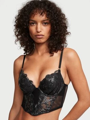 Very Sexy Top gorsetowy push-up Shimmer Heart Embroidery Victoria's Secret