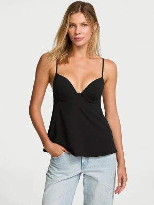 Very Sexy Top z wypełnieniem push-up Victoria's Secret Czarny