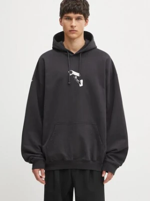 VETEMENTS bluza Cctv Oversized męska kolor czarny z kapturem z nadrukiem UH76HD440B