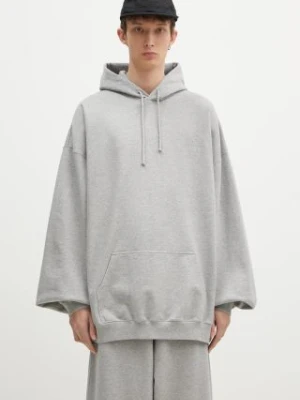 VETEMENTS bluza Embroidered Logo Oversized męska kolor szary z kapturem melanżowa UA66HD780G