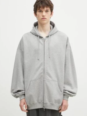 VETEMENTS bluza Embroidered Logo Oversized męska kolor szary z kapturem melanżowa UA66HD810G