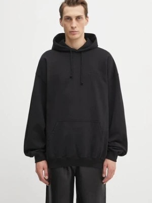 VETEMENTS bluza Logo Oversized męska kolor czarny z kapturem gładka UH76HD100B