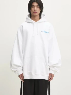 VETEMENTS bluza Only Vetements Oversized męska kolor biały z kapturem z nadrukiem UA66HD770W