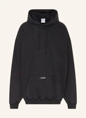 Vetements Bluza Z Kapturem Oversize schwarz