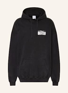 Vetements Bluza Z Kapturem Oversize schwarz