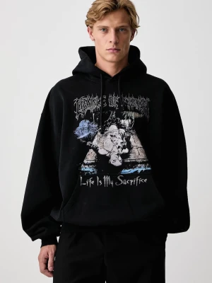 Vetements Cof Sacrifice bluza z kapturem bawełniana męska