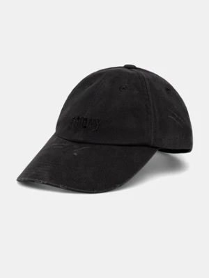 VETEMENTS czapka z daszkiem bawełniana Friday Distressed
