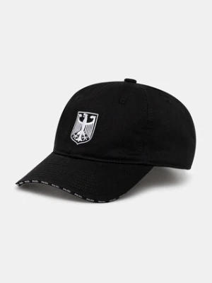 VETEMENTS czapka z daszkiem bawełniana Polizei kolor czarny UH76CA300BW