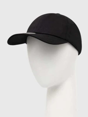 VETEMENTS czapka z daszkiem bawełniana Ring Cap kolor czarny gładka UE64CA300B