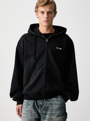 Vetements Embroidered Definition bluza rozpinana z kapturem bawełniana męska