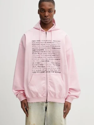 Vetements Fuck Everything bluza z kapturem bawełniana
