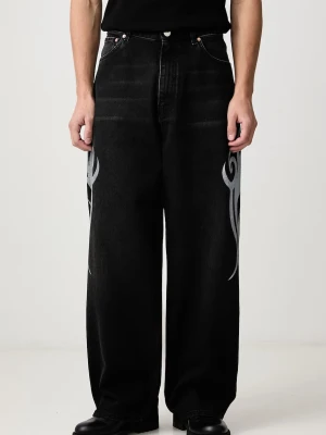 Vetements Graffiti Tribal jeansy relaxed fit męskie