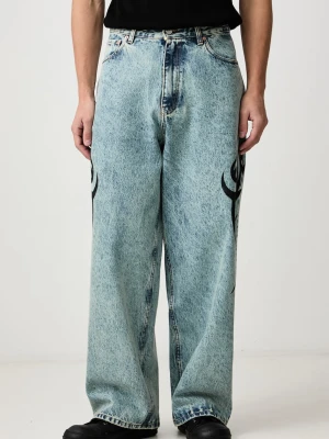 Vetements Graffiti Tribal jeansy relaxed fit męskie
