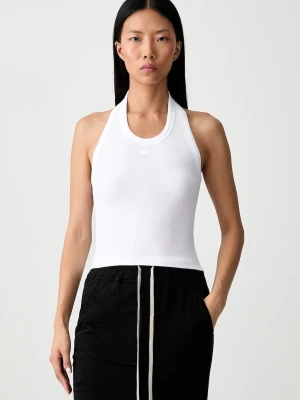 Vetements Halterneck Tank top damski bawełniany z elastanem