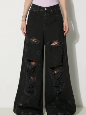 VETEMENTS jeansy Destroyed damskie high waist UE64PA130B