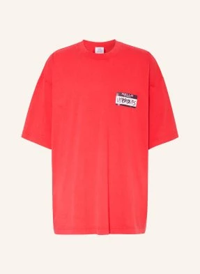 Vetements Koszulka Oversize rot