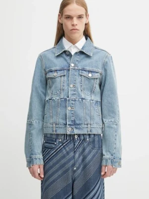 VETEMENTS kurtka jeansowa Cut-Up Fitted Denim kolor niebieski przejściowa UH76DJ660LB3