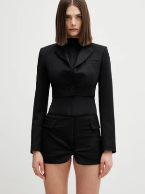 VETEMENTS marynarka z dodatkiem wełny Deconstructed