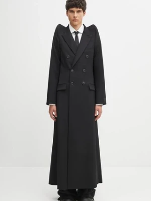 VETEMENTS płaszcz z wełną Tight Shoulder Tailored kolor czarny UH76TC900B