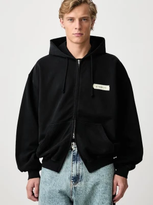 Vetements Scribbled Logo bluza rozpinana z kapturem bawełniana męska