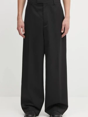 VETEMENTS spodnie wełniane Cut Baggy Tailored męskie kolor czarny proste UH76TP350B