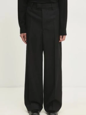 VETEMENTS spodnie wełniane Evening Tailored kolor czarny proste UA66PA430B1