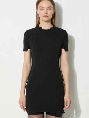 VETEMENTS sukienka Blackout Cut-Up Mini Dress kolor czarny mini dopasowana WE64DR280B