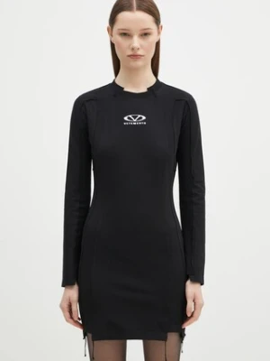 VETEMENTS sukienka Oval Logo Cut-Up