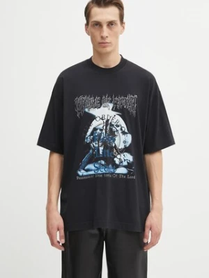 VETEMENTS t-shirt bawełniany Cof Filthy Secret Oversized męski kolor czarny z nadrukiem UCF76TR600B