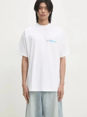 VETEMENTS t-shirt bawełniany Only Vetements Regular męski kolor biały z nadrukiem UA66TR755W