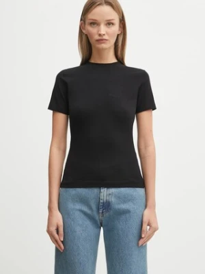 VETEMENTS t-shirt Logo Fitted T-Shirt damski kolor czarny WH76TR130B