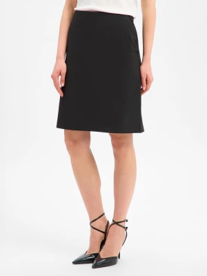 VG Spódnica ołówkowa damska Kobiety Sztuczne włókno czarny,