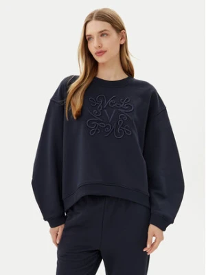 ViCOLO Bluza RD0178 Granatowy Reglan Fit